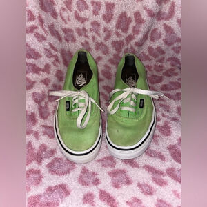 Grunge retro Vans Lime Green Sneakers men’s size 6 shoes